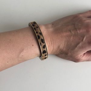 J Crew Pony Hair Cuff in Cheetah Print